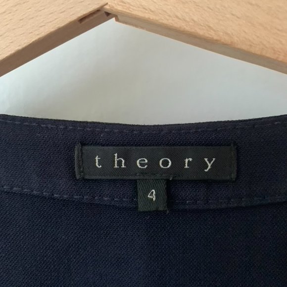 Theory Fidelia Poet ruffled front shift dress - Picture 5 of 6